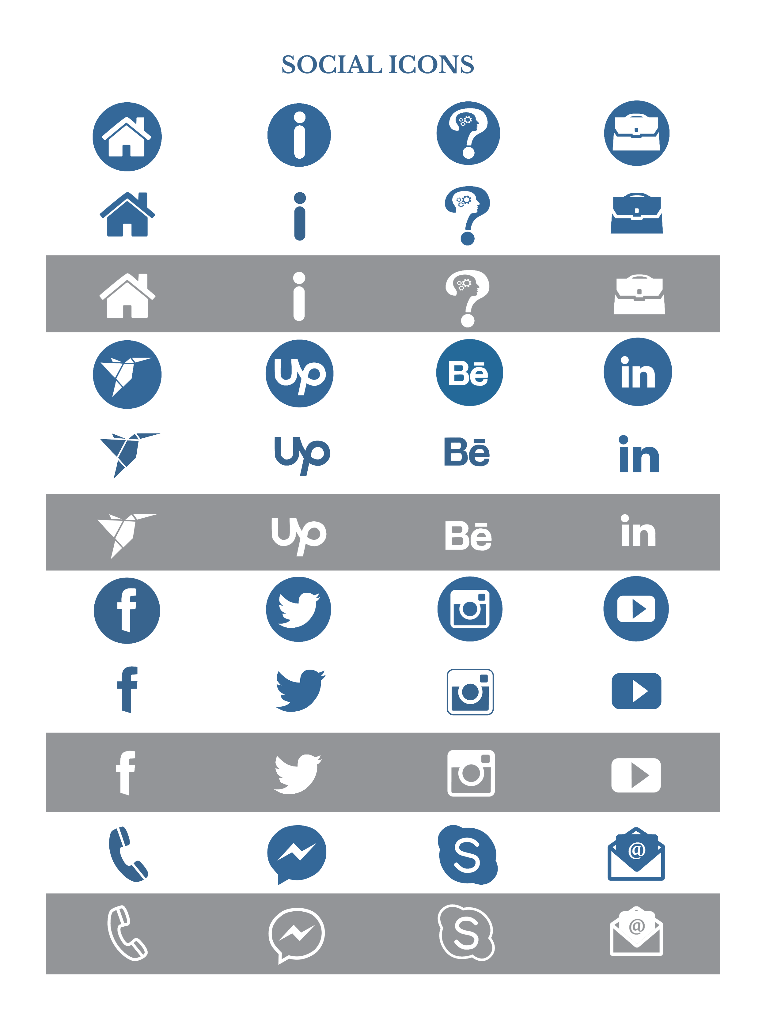 Set of Social Icons
