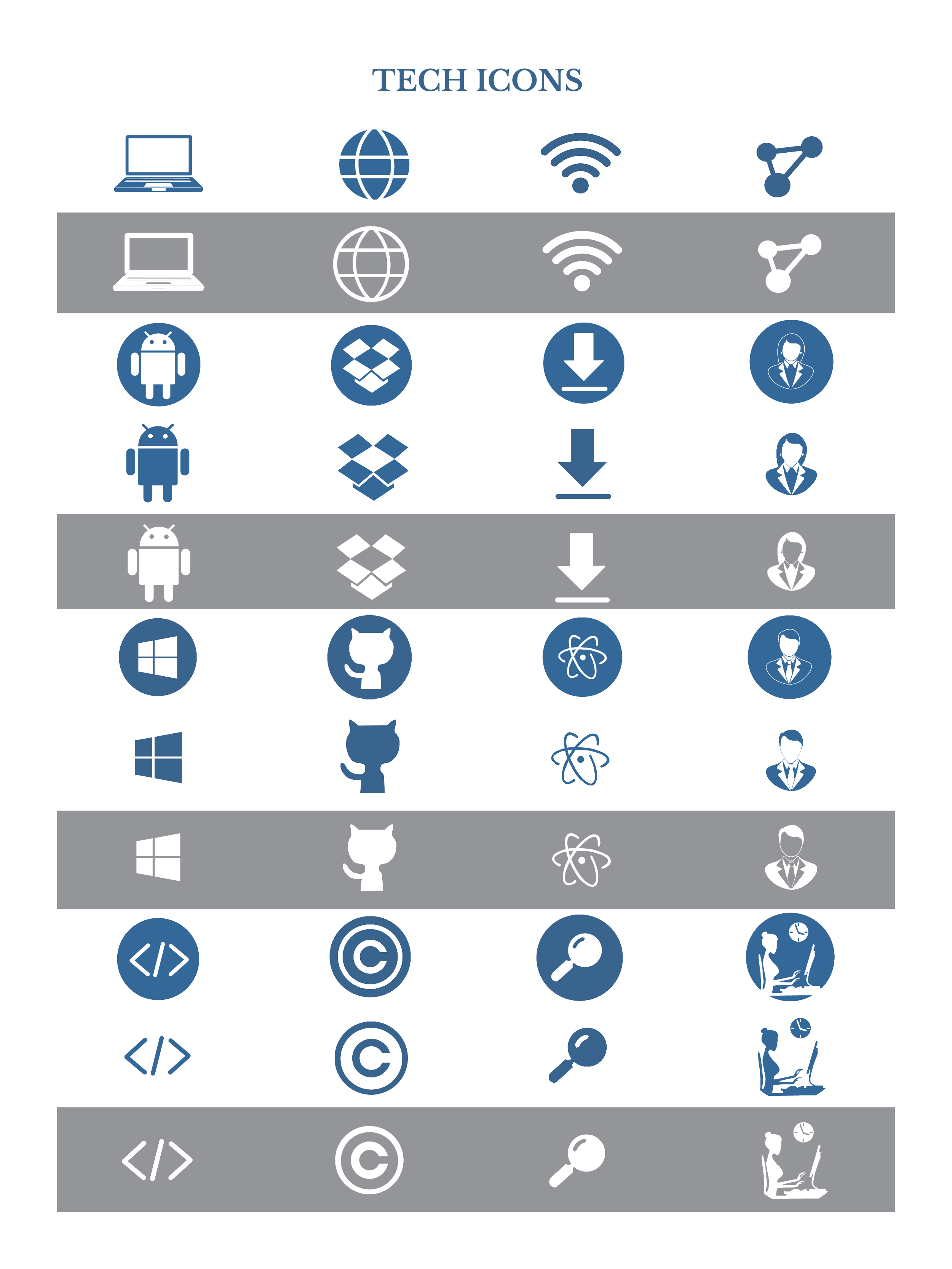 Set of Technical Icons